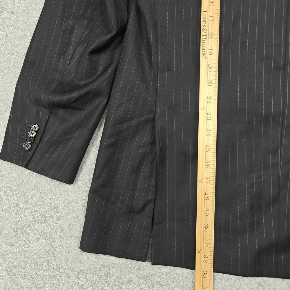 Ermenegildo Zegna Blazer Mens IT 54 Gray Wool Pinstripe‎ Trofeo Suit Jacket